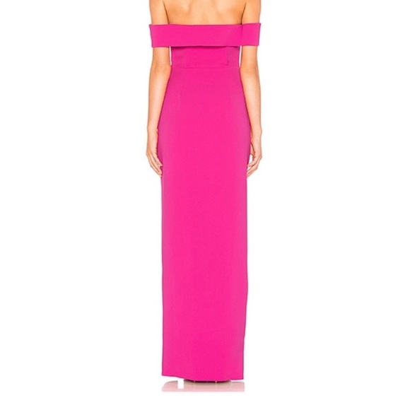 NBD Hot Pink Off Shoulder Maxi Dress - Picture 3 of 7